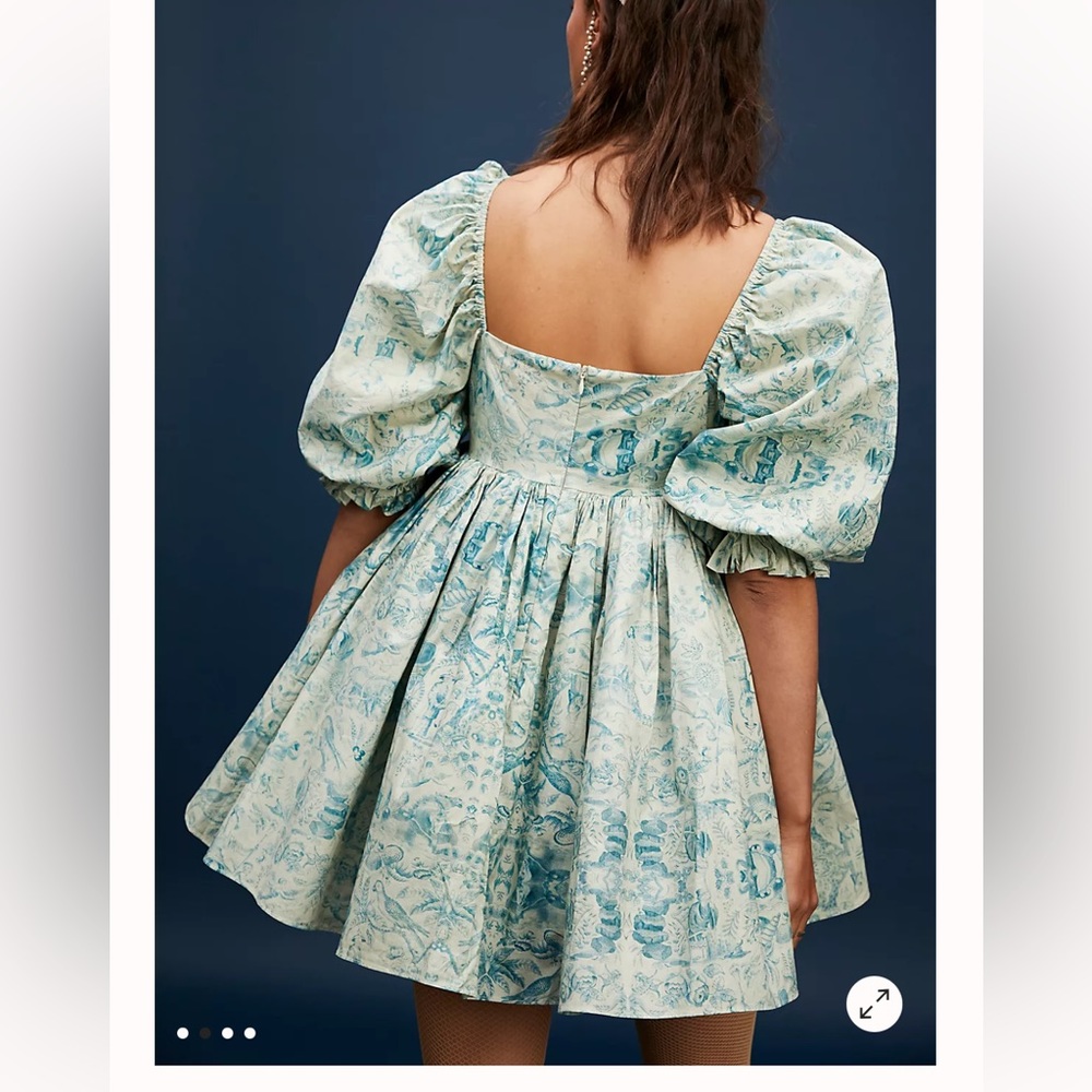 SOLD GORGEOUS Selkie x free people Ritz dress in porcelain - Picture 5 of 5